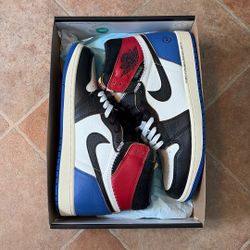 Jordan 1 Union Fragment LA Varsity Red Sport Royal Size 10 Brand New 