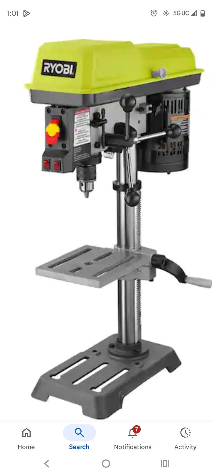 Ryobi Drill Press