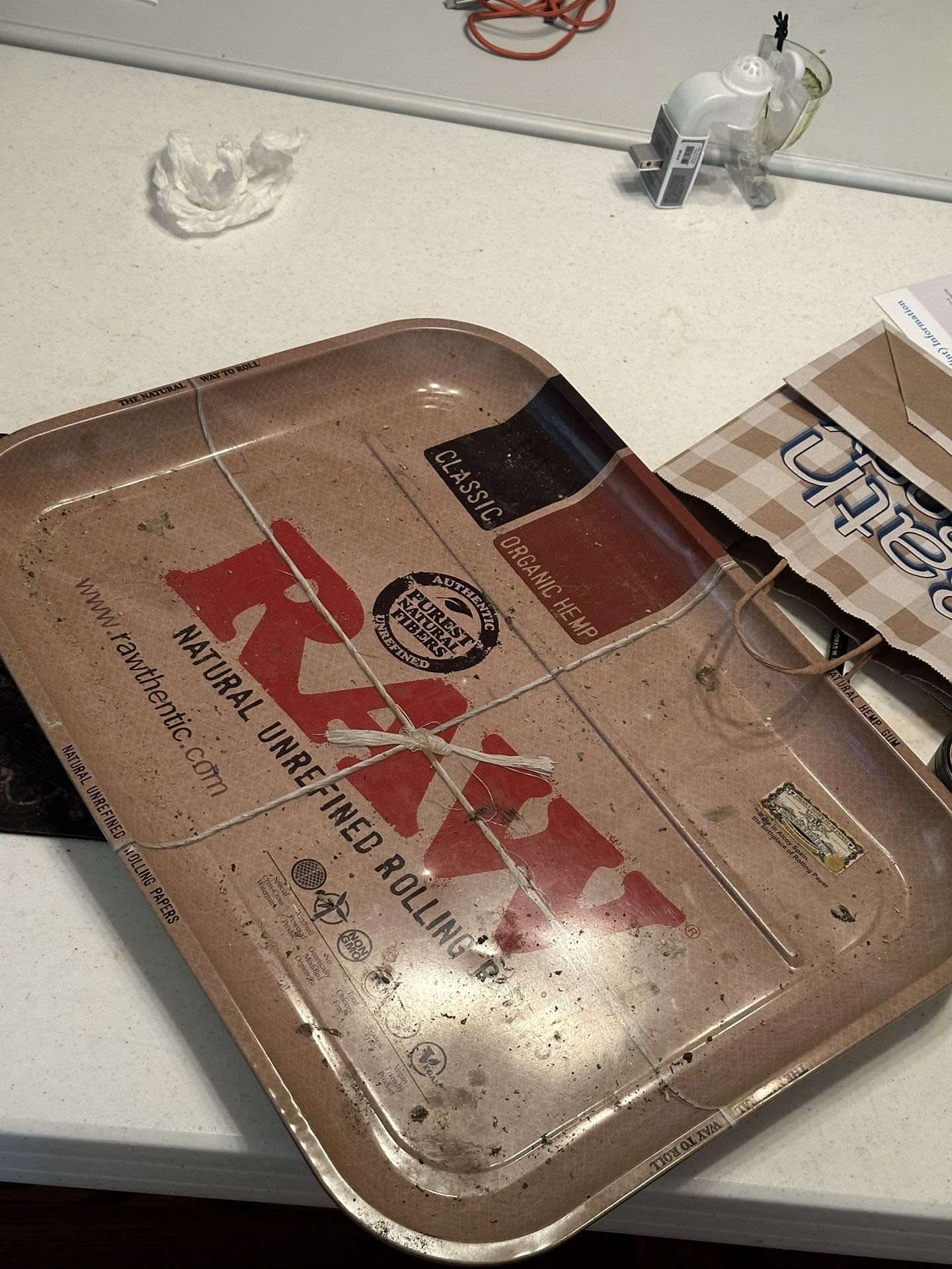 Raw Beanbag Rolling Tray
