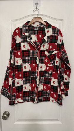 Disney Plaid Button-Up Shirt, Large