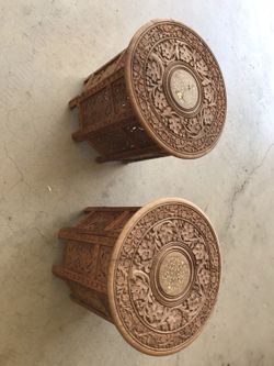 Antique Carved Indian Coffee Tables