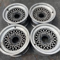 15x7 American Racing Mesh rims. 5 on 5.5 lugs, Dodge, Ford, Jeep 