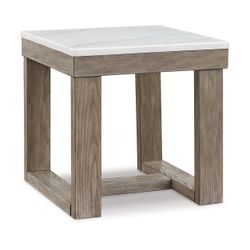 Ashley’s Loyaska Marble Top End Tables