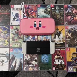 Nintendo Switch OLED White Console Bundle With Games And Extras