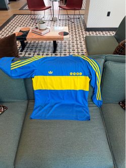Adidas Boca Juniors blue yellow long sleeve shirt