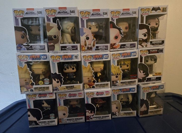 Funko Pop Lot Naruto And Anime