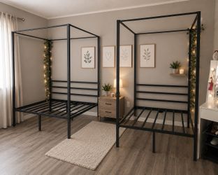 Twin Canopy Bed Frames – $150 for Both