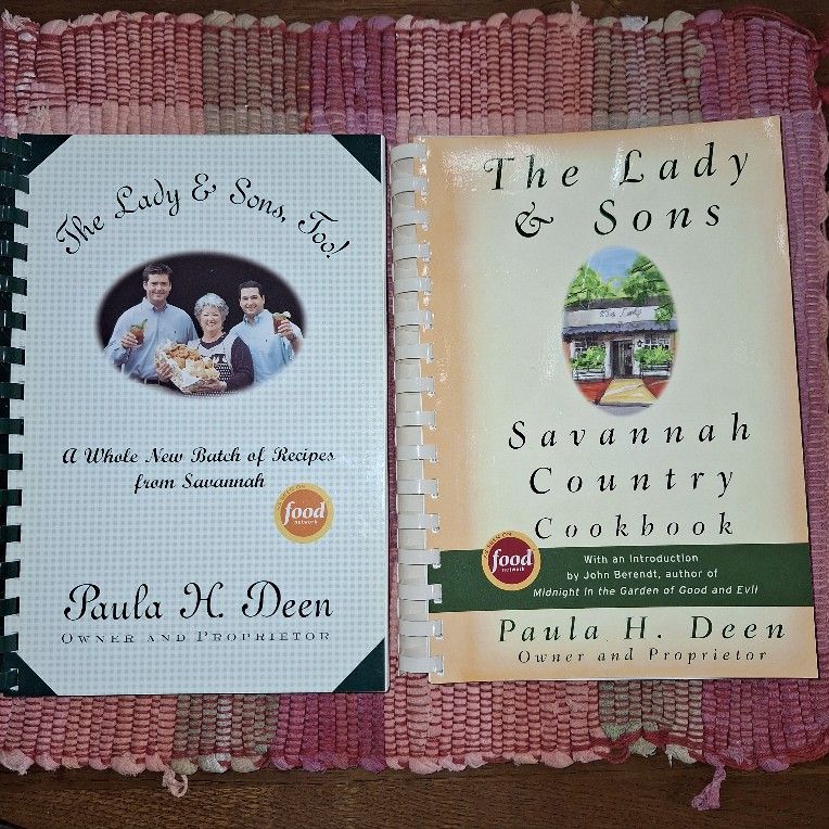 PAULA DEEN & FAMILY COOKBOOKS PAIR