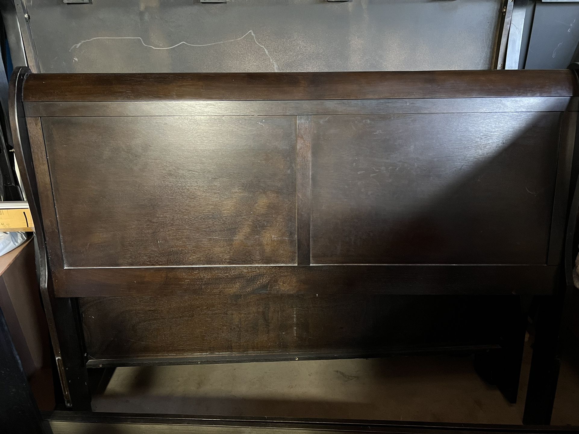 Queen Bed Frame- Cherry Wood Color