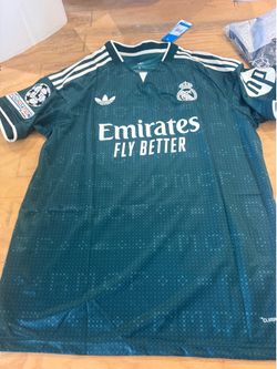 Small thru 4xl Real Madrid away Mbappe jersey