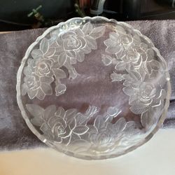 Glass Crystal Serving Dish
