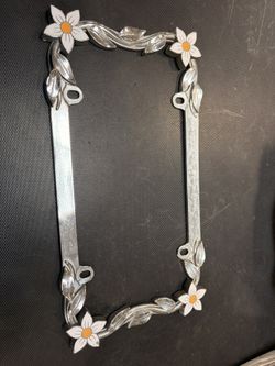 Floral License Plate Frame 