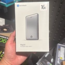 16TB External SSD USB-C Portable Solid State Drive (USB 3.1 Gen 2) | 3D NAND Flash | Rapid