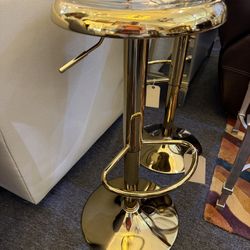 Gold Bar Stool 