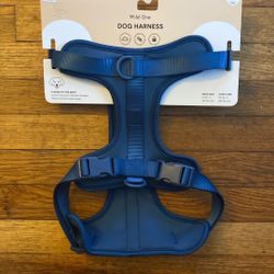 Dog harness, wild, one large blue, soft cushion regular 50 at Petco
