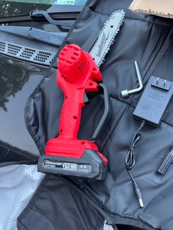 Cordless Mini Chainsaw with Battery and Charger