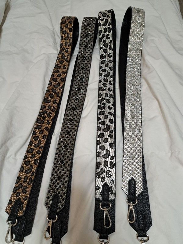 Stunning Vegan Leather Crystal Bandoliers 