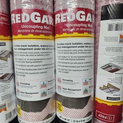 Red Gard 39" x 16.5FT Uncoupling Mat $50  Ea. Roll Brand New (Price Is Firm)