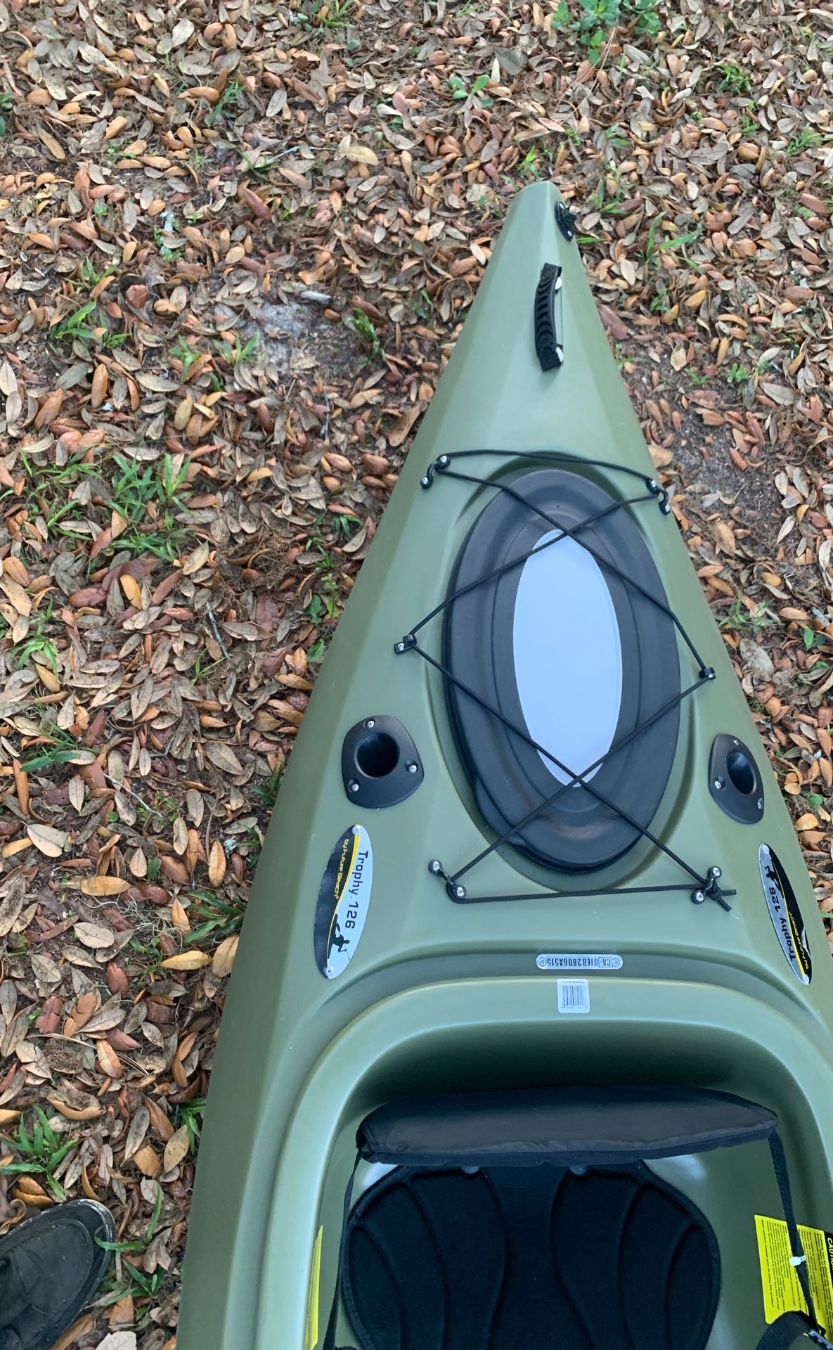 Future Beach Trophy 126 DLX Angler Kayak with Aquaglide Cruise 240