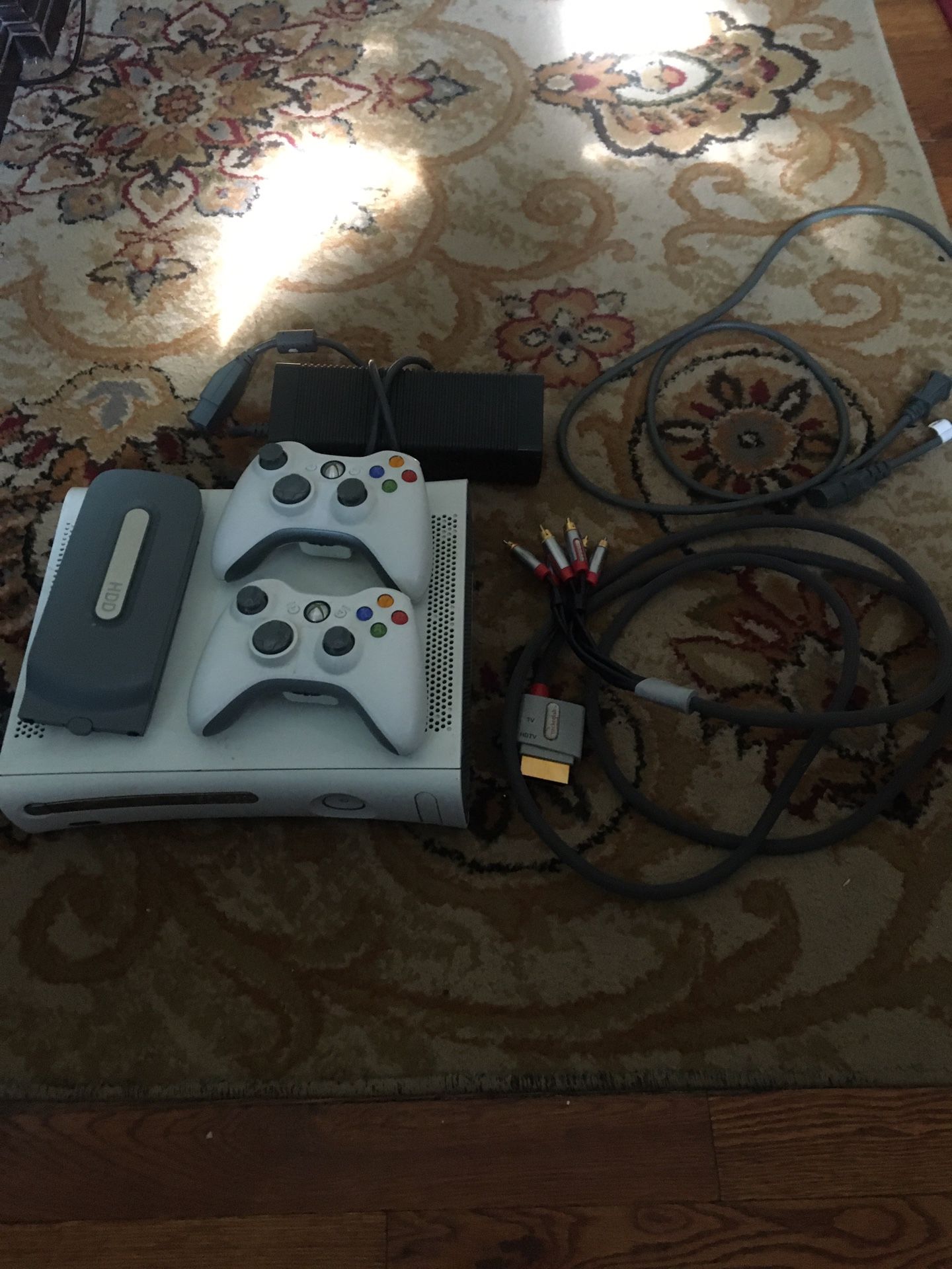 Xbox 360 with games