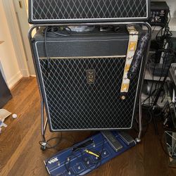 Vox AD 60 W Head With Pedal Board And Amp Body 
