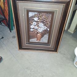 Vintage 3 D Floral Art