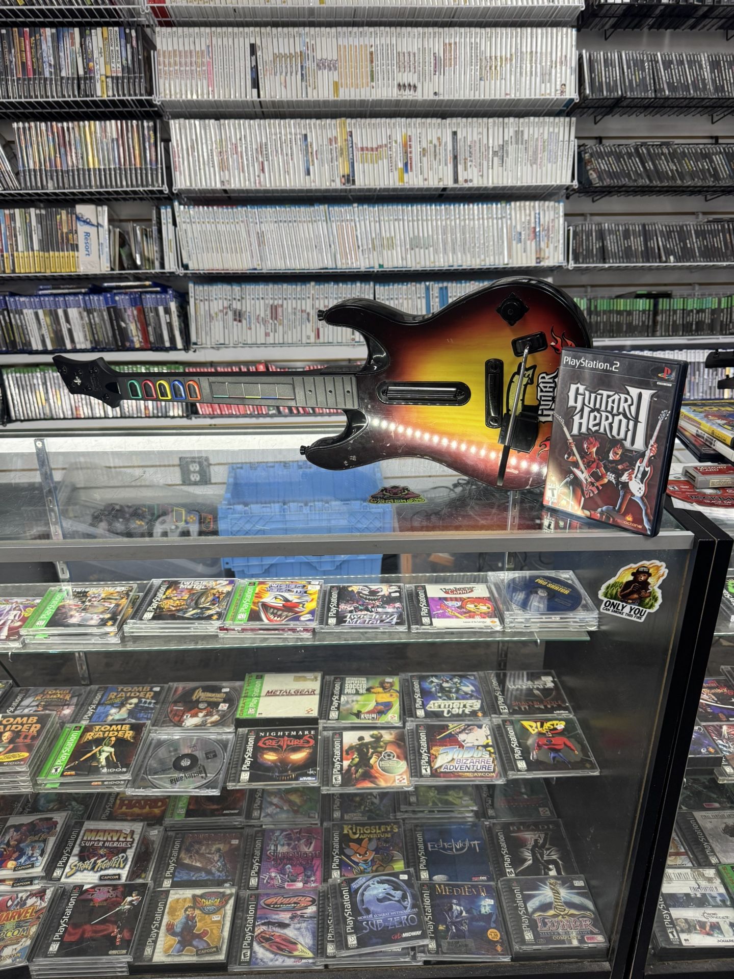 PlayStation 2 Wireless Guitar With Game $145 Gamehogs 11am-7pm