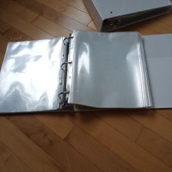 School/College Binders W/Clear Plastic Inserts