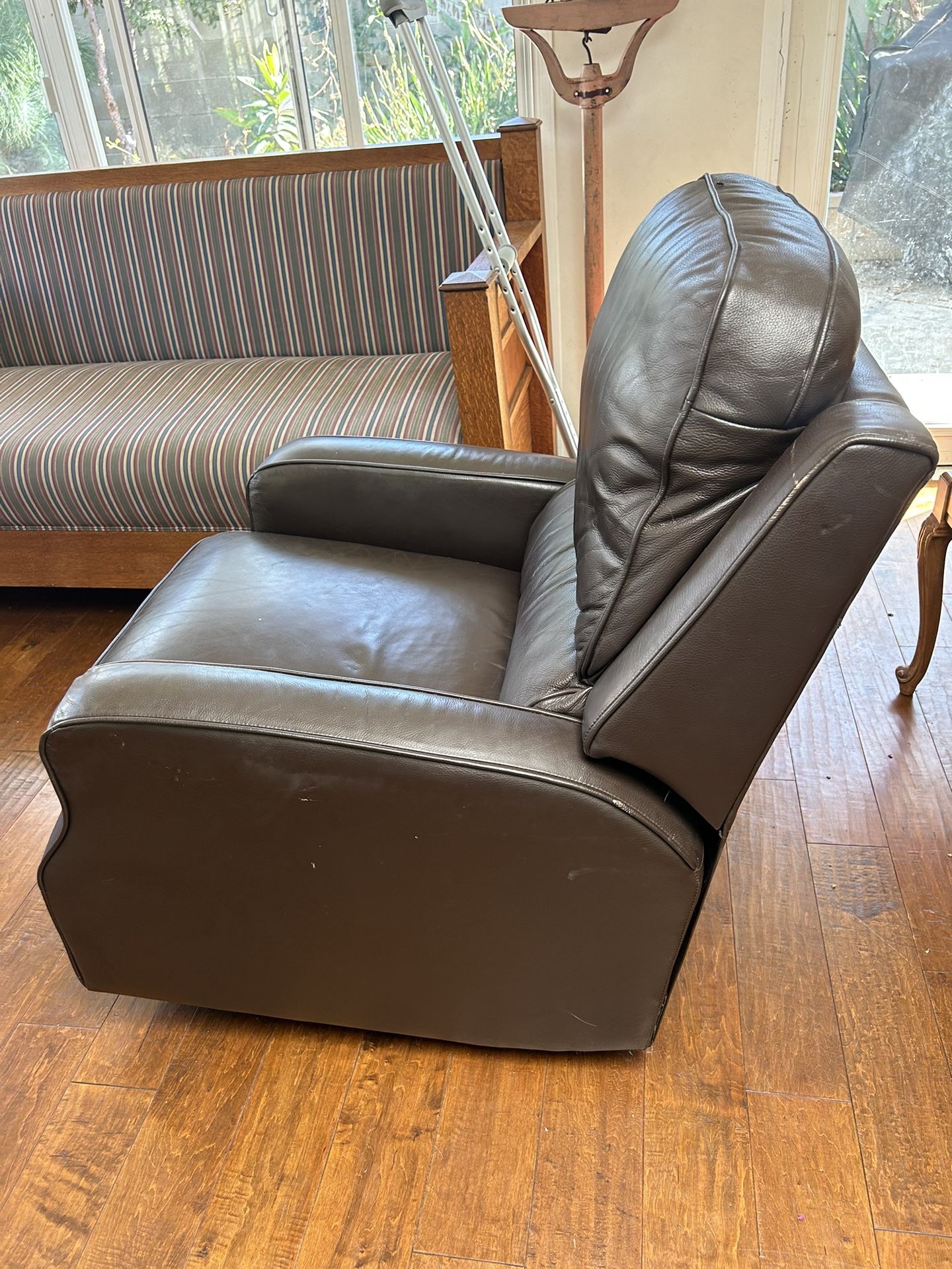 Leather Rocking And Recliner Chair