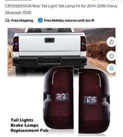 Pair of taillights for CJ even Silverado 2014 to 2018