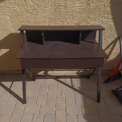 Techni Mobili Fashionable Computer Workstation with Shelf and Storage, Wenge Table Desk