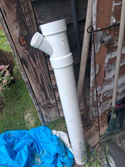 4"  drain y. And 3' pc of pipe. Free
