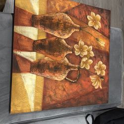 painting of flowers pots