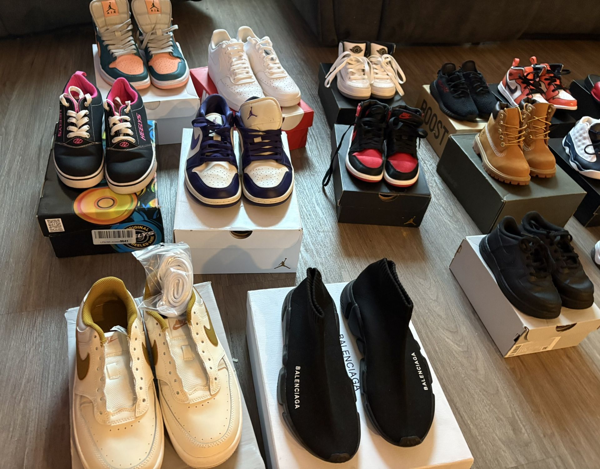 Balenciaga, Nike, Timbs, Heelys, Jordon’s And Yeezys