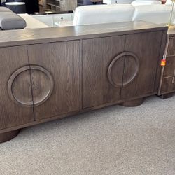 Espresso Side Cabinet with 4 Doors Same and Next Day Delivery 🚚