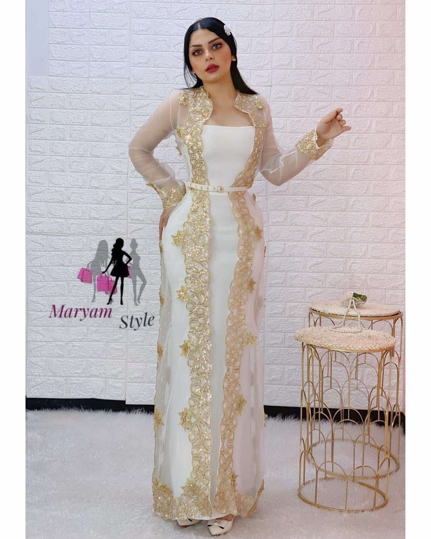 White Gold 2-Piece Dress: NEW