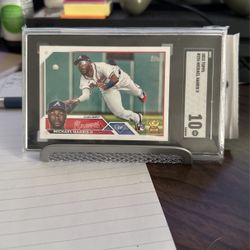 2023 Topps card number 226 Michael Harris, the second graded 10 rookie card