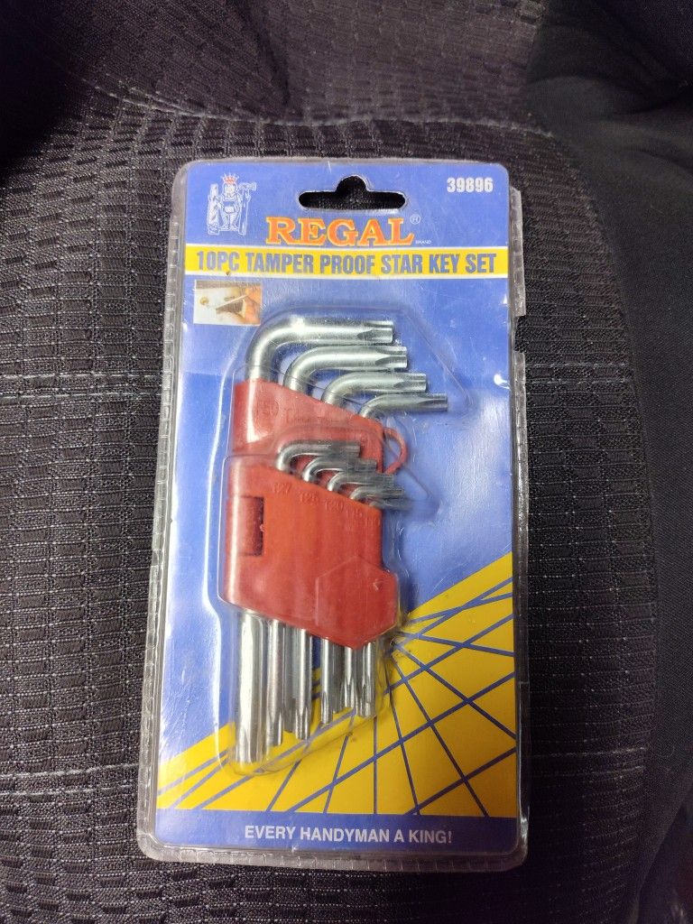 Regal 10 Pc. Taper Proof star Key Set