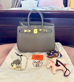 New Birkin Hermes 30 Gray