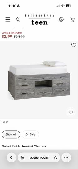 Pottery Barn Captains Bed