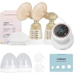 Breast Pump Electric,Hands Free Breast Pump,Double Electric Breast Pump 4 Modes 9 Levels,Baby Breastfeeding Essentials Set-High Quality & Safe & Porta