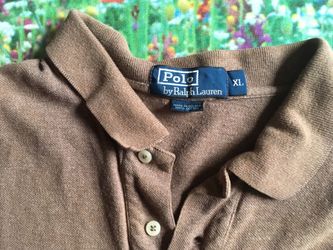 Polo Ralph Lauren Polo Shirt Business Casual rugby pony Brown XL