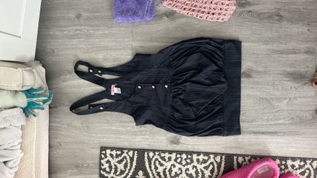 Dark blue bubble mini dress