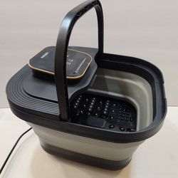 Black Collapsible Pedicure Foot Spa Bath with Heat & Remote Control (Fofojoy)

