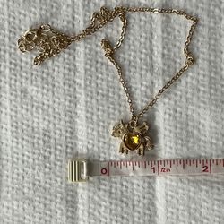 Unicorn Heart Birthday Stone Pendant Necklace