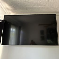 Sharp 55” TV with wall mount + roku device