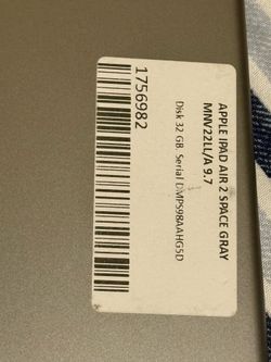 Apple ipad Air 2 space gray
