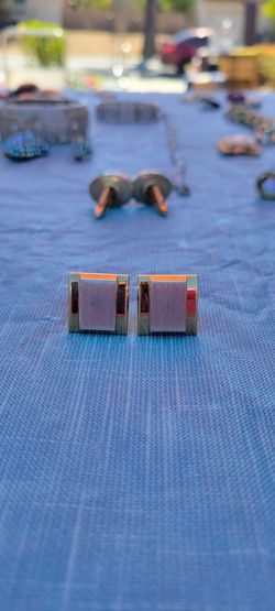Men's gold cufflinks