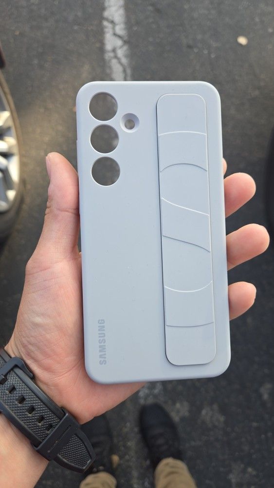 Original Samsung Galaxy S24 Plus Rubber And Leather Cases 