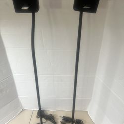 Bose Pair of Single Cubes Floor Speaker With Stands & wires Free Shipping! READ. Used in good cosmetic condition with normal signs of usage. Unit has 